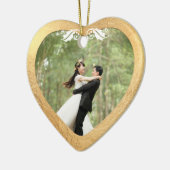 Keramik Herz Imitate Rose Gold+Gold Ornament (Links)