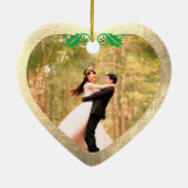 Keramik Herz Imitate Silver+Gold Ornament (Hinten)