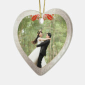 Keramik Herz Imitate Silver+Gold Ornament (Links)