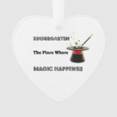 Keramik-Herz-Verzierung KindergartenMagic Ornament (Vorderseite)