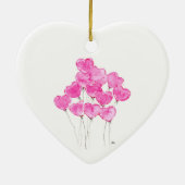 Keramik Herzdekoration Ornament (Hinten)