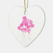 Keramik Herzdekoration Ornament (Links)