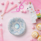 Keramik Himmel blau und Schneeflocke Pappteller (Party)