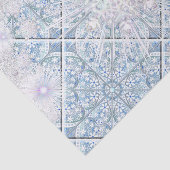 Keramik Himmel blau und Schneeflocke Seidenpapier (Ausschnitt)