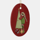 Keramik Holiday Bear Weihnachten Keramik Ornament (Rechts)