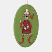Keramik Holiday Bear Weihnachten Keramikornament (Rechts)