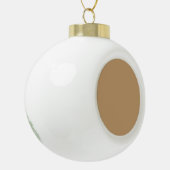 Keramik Holiday Keepake Ball Fotovorlage Kugel-Ornament (Links)