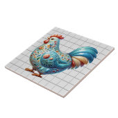 Keramik Huhn Fliese (Seite)