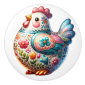 Keramik Huhn Keramikknauf (Vorderseite)