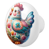 Keramik Huhn Keramikknauf (Rechts)