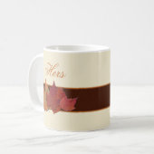 Keramik "Ihre" Herbstausgänge Tasse (Vorderseite Links)