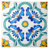 Keramik im mediterranen Stil. Fliese (Vorderseite)