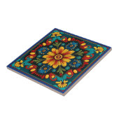 Keramik im mexikanischen Huichol-Stil Fliese (Seite)