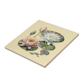 Keramik im Naturstil Wasserlilie Fliese (Seite)