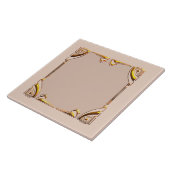 Keramik im sanften Braun- und Goldstil Fliese (Seite)