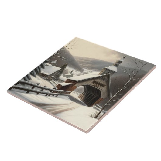 Keramik im Winter Fliese (Seite)