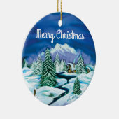 Keramik im Winter Ornament (Rechts)
