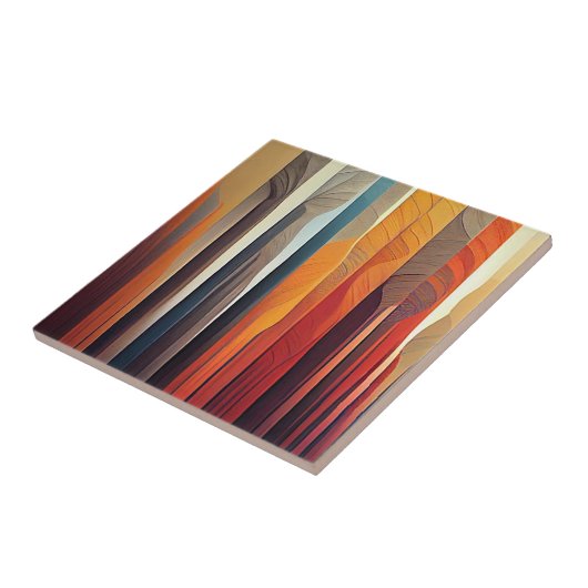 Keramik "In Mondlicht" Fliese (Seite)