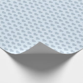 Keramik ist hellblau gestrichen geschenkpapier (Ecke)