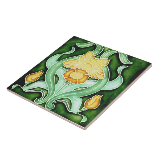 Keramik - Jugendstil-Frühling Fliese (Seite)