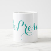 Keramik Jumbo Tasse ~ #BePresent (Vorderseite)