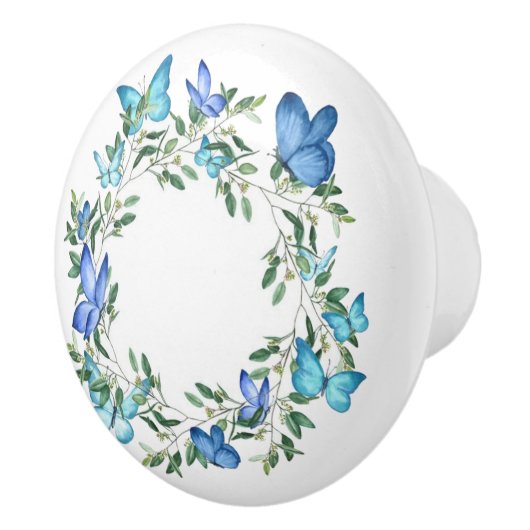 Keramik Kabinett Knob-Butterflies Keramik Knob Keramikknauf (Rechts)