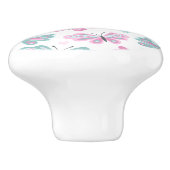 Keramik Kabinett Knob-Butterflies Keramikknauf (Seitenansicht)