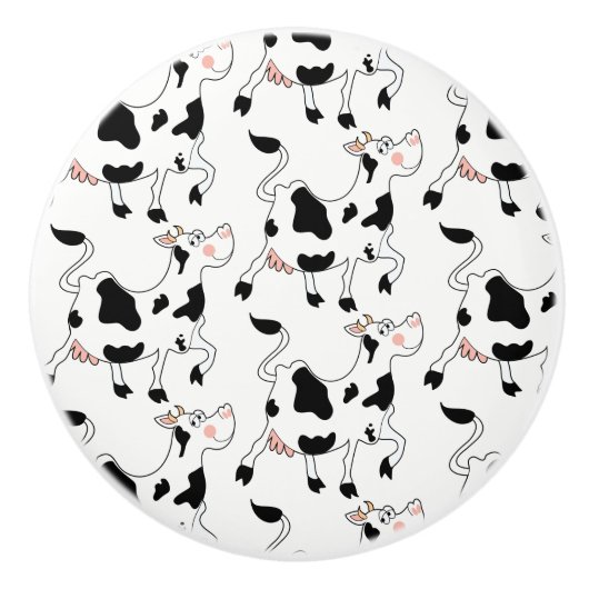 Keramik Kabinett Knob Cow Keramikknauf (Vorderseite)