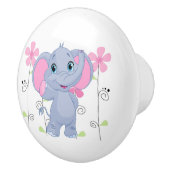 Keramik Kabinett Knob-Elephant Keramikknauf (Rechts)