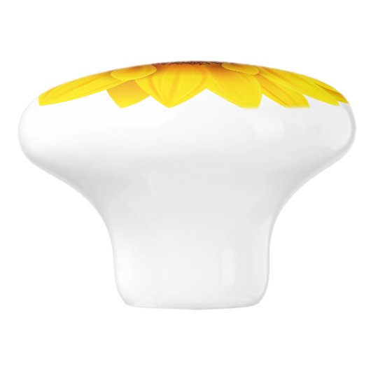 Keramik Kabinett Knob-Sunflower Keramikknauf (Seitenansicht)