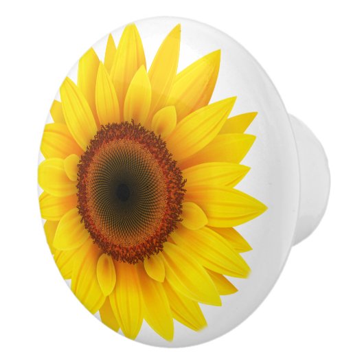 Keramik Kabinett Knob-Sunflower Keramikknauf (Rechts)