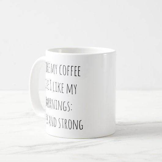 Keramik Kaffee Tasse 11 oz (Vorderseite Links)