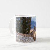 Keramik Kaffee Tasse-Berg Löwe Kaffeetasse (Vorderseite Links)