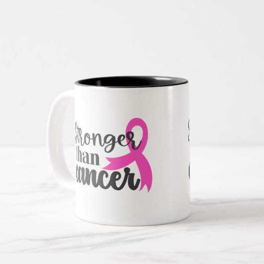 Keramik Kaffee Tasse-Brustkrebs Zweifarbige Tasse (Vorderseite Links)