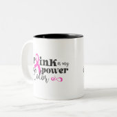 Keramik Kaffee Tasse-Brustkrebs Zweifarbige Tasse (Vorderseite Links)