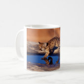 Keramik Kaffee Tasse Cougar Cubs (Vorderseite Links)