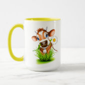 Keramik Kaffee Tasse Cow Tasse (Links)