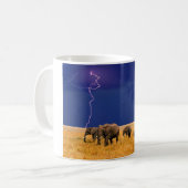 Keramik Kaffee Tasse-Elefanten Kaffeetasse (Vorderseite Links)