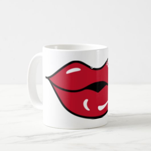 Keramik-Kaffee-Tasse für Sassys" Kaffeetasse (Vorderseite Links)