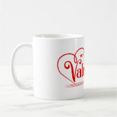 Keramik Kaffee Tasse-Valentine Herz Kaffeetasse (Links)