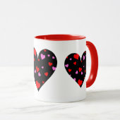 Keramik Kaffee Tasse-Valentine Herz Tasse (VorderseiteRechts)