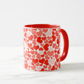 Keramik Kaffee Tasse-Valentine Herz Tasse (VorderseiteRechts)