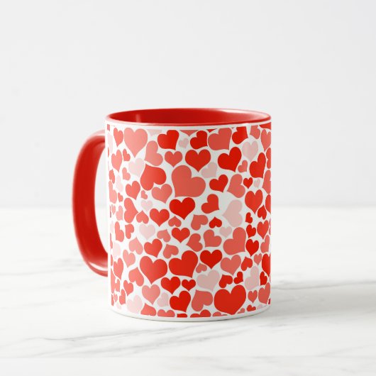Keramik Kaffee Tasse-Valentine Herz Tasse (Vorderseite Links)