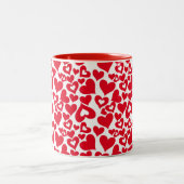 Keramik Kaffee Tasse-Valentine Herz Zweifarbige Tasse (Mittel)