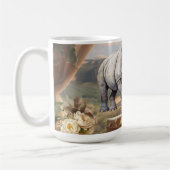 Keramik Kaffee Tasse Vintag Safari (Links)