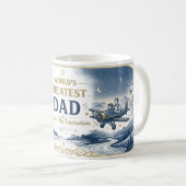 Keramik-Kaffeetasse 'Bester Vater der Welt' Kaffeetasse (VorderseiteRechts)