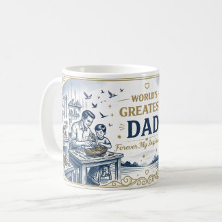 Keramik-Kaffeetasse 'Bester Vater der Welt' Kaffeetasse