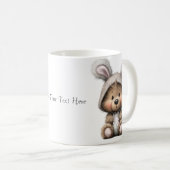 Keramik-Kaffeetasse Cartoon Bunny Bär Kaffeetasse (VorderseiteRechts)