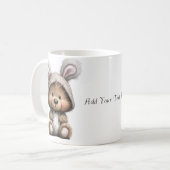 Keramik-Kaffeetasse Cartoon Bunny Bär Kaffeetasse (Vorderseite Links)