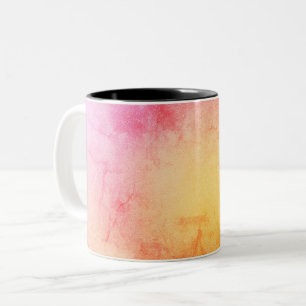 Keramik-Kaffeetasse mit Sonnenuntergangsverlauf Zweifarbige Tasse